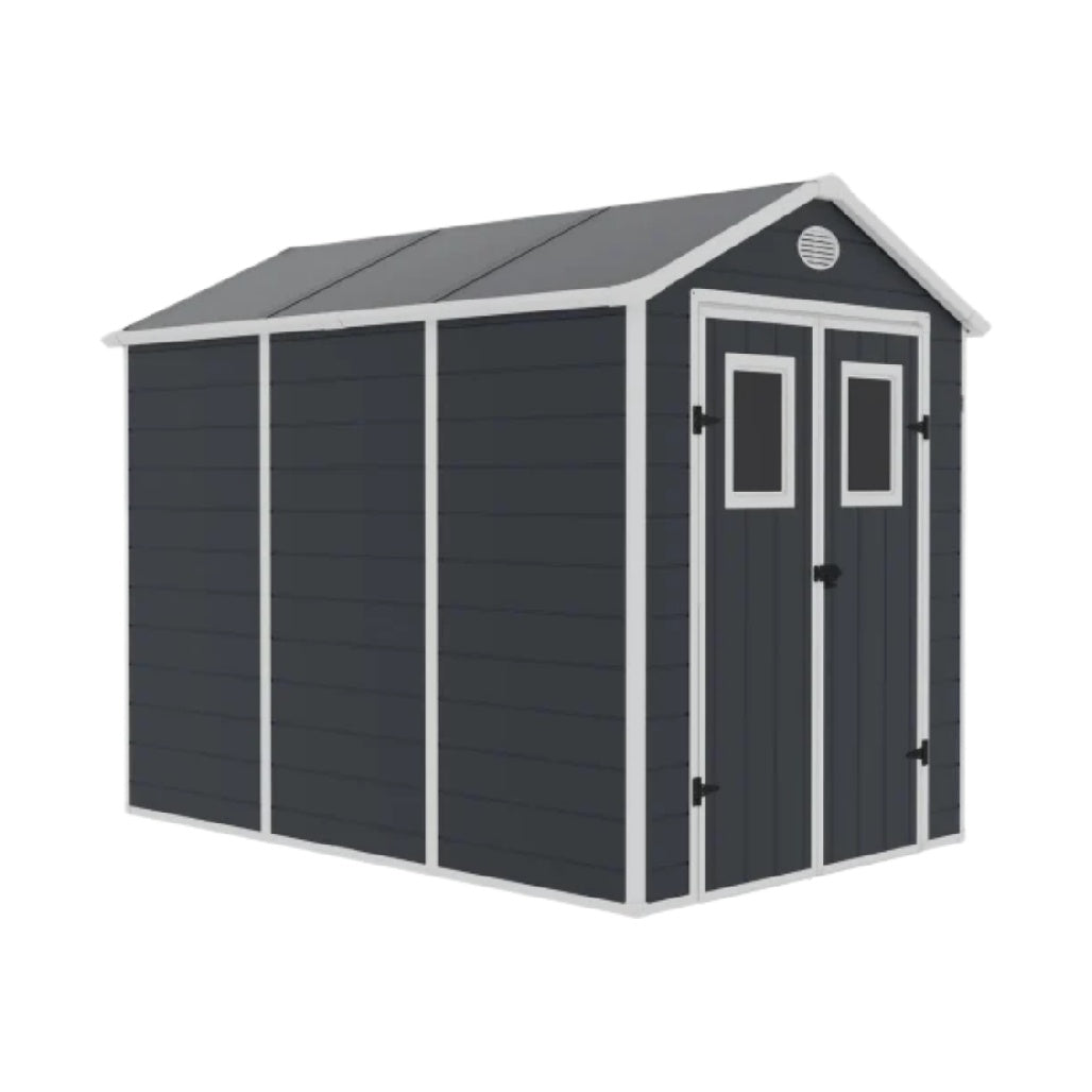 Garden storage shed for outdoor use made of durable resin - 200 x 120 x 150