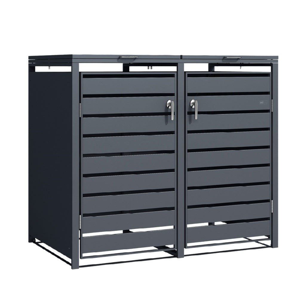 Storage Cabinet for Outdoor Use in Galvanized Steel - 120 x 60 x 90