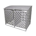 Outdoor Storage Shed for Garden Tools in Durable Steel - 150 x 75 x 90