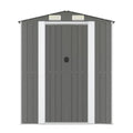 Garden Storage Shed for Outdoor Use in Galvanized Steel - 200 x 150 x 220